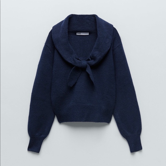 Zara Sweaters - NWT ZARA KNIT SWEATER WITH KNOT SIZE S